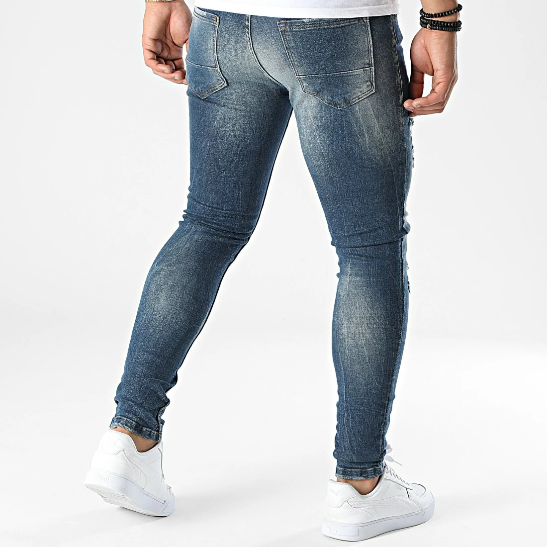 Sortie 😀 Jean Skinny 240 Bleu Denim de Black Industry 🥰 6 Sortie 😀 Jean Skinny 240 Bleu Denim de Black Industry 🥰 – Image 4