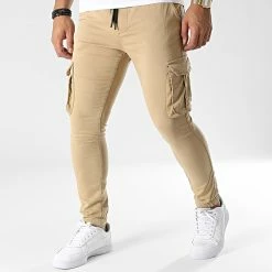 Vente flash 💯 Pantalon Cargo 0466 Beige de Black Industry 💯