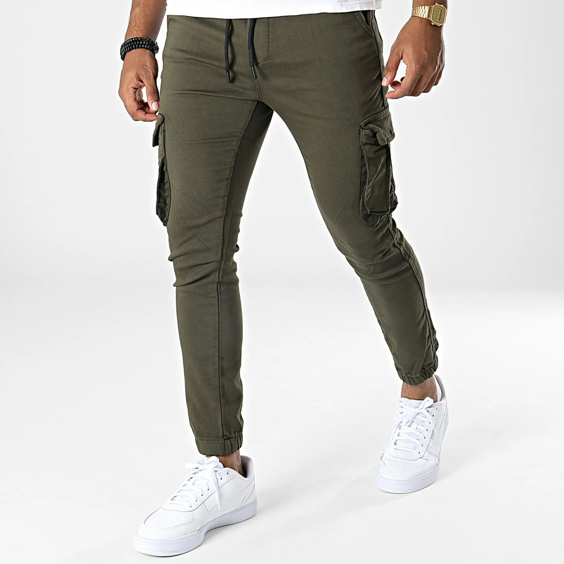 Nouveau 😍 Pantalon Cargo 0466 Vert Kaki de Black Industry 🤩 3 Nouveau 😍 Pantalon Cargo 0466 Vert Kaki de Black Industry 🤩