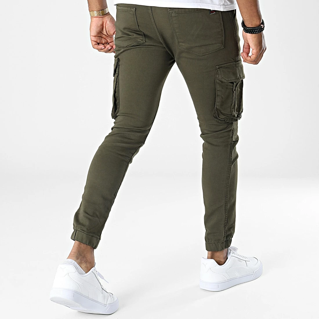 Nouveau 😍 Pantalon Cargo 0466 Vert Kaki de Black Industry 🤩 6 Nouveau 😍 Pantalon Cargo 0466 Vert Kaki de Black Industry 🤩 – Image 4
