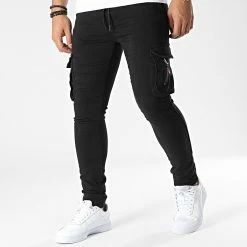 Vente flash ✨ Pantalon Cargo 0465 Noir de Black Industry 🤩