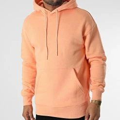 De gros 🧨 Sweat Capuche 8001 Orange Clair de Black Industry 🥰