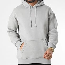 Le moins cher 🤩 Sweat Capuche 8001 Gris Clair de Black Industry ✨