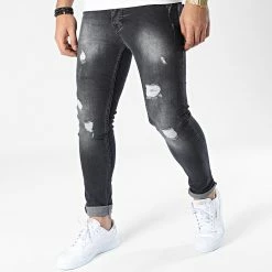 Offres ❤️ Jean Skinny 294 Gris Anthracite de Black Industry 👍
