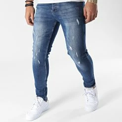 Remise 😀 Jean Skinny 300 Bleu Denim de Black Industry 😍