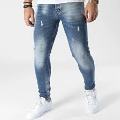 Bon marché 🎁 Jean Skinny 270 Bleu Denim de Black Industry ❤️
