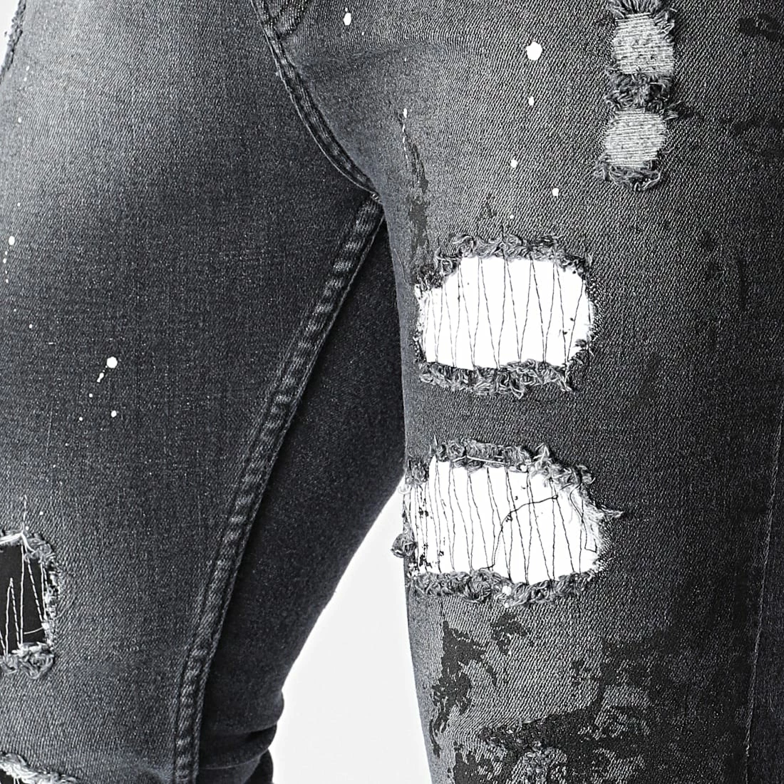 Bon marché 🌟 Jean Skinny 265 Gris Anthracite de Black Industry 🤩 4 Bon marché 🌟 Jean Skinny 265 Gris Anthracite de Black Industry 🤩 – Image 2