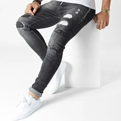 Bon marché 🌟 Jean Skinny 265 Gris Anthracite de Black Industry 🤩 8 Bon marché 🌟 Jean Skinny 265 Gris Anthracite de Black Industry 🤩 -Black Industry Soldes black industry 348516 265 20221128T124339 03