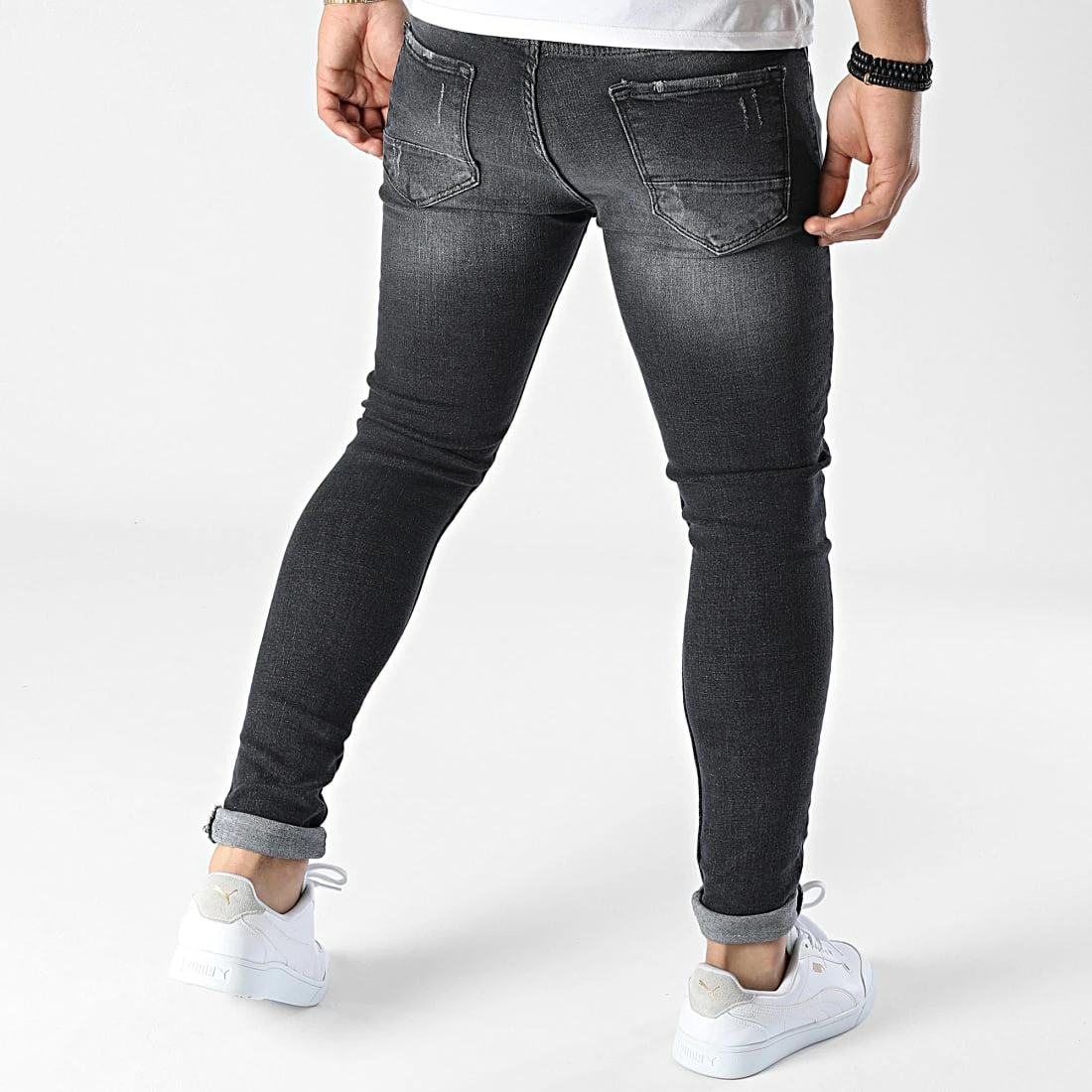 Bon marché 🌟 Jean Skinny 265 Gris Anthracite de Black Industry 🤩 6 Bon marché 🌟 Jean Skinny 265 Gris Anthracite de Black Industry 🤩 – Image 4