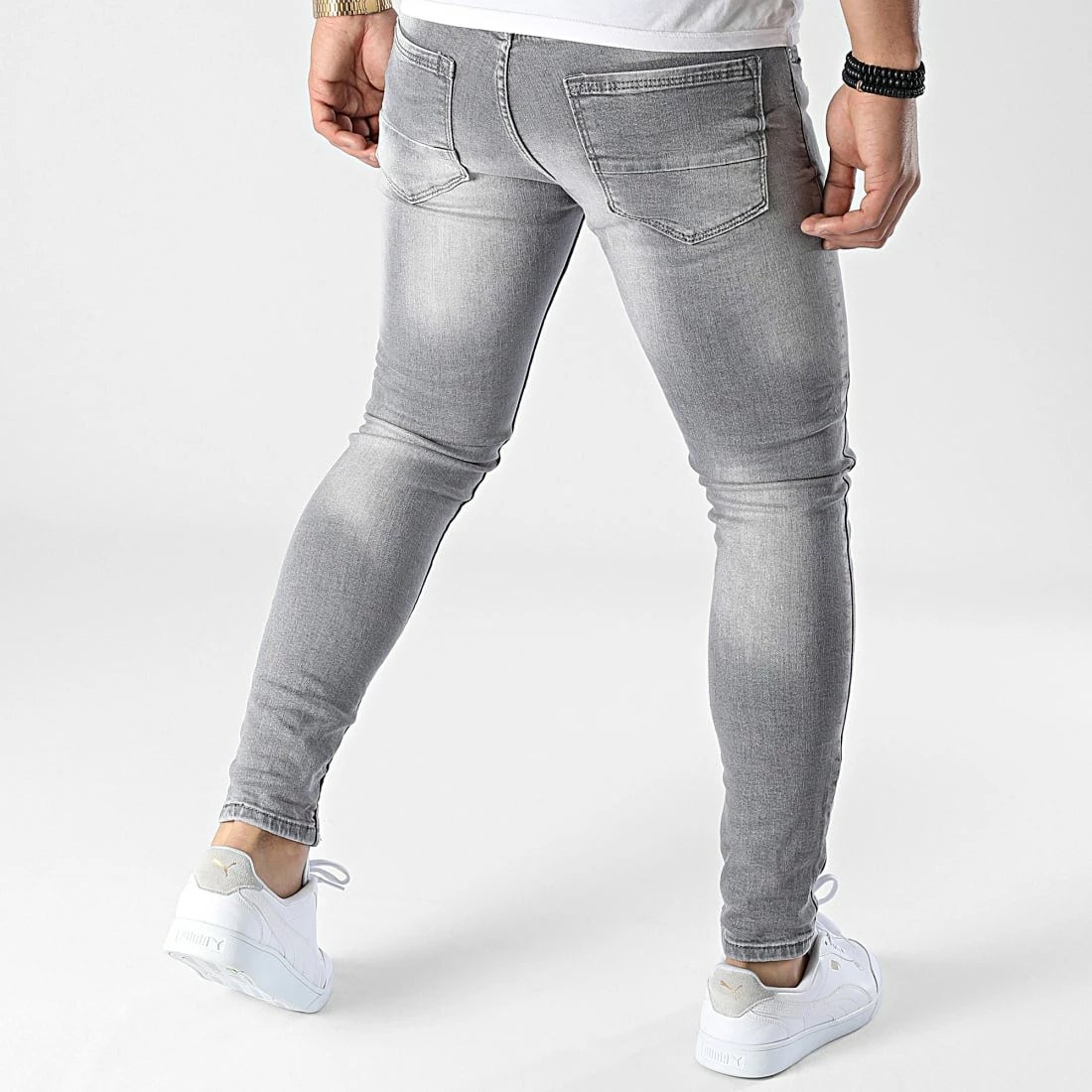 Sortie ⭐ Jean Skinny 299 Gris de Black Industry ❤️ 5 Sortie ⭐ Jean Skinny 299 Gris de Black Industry ❤️ – Image 4